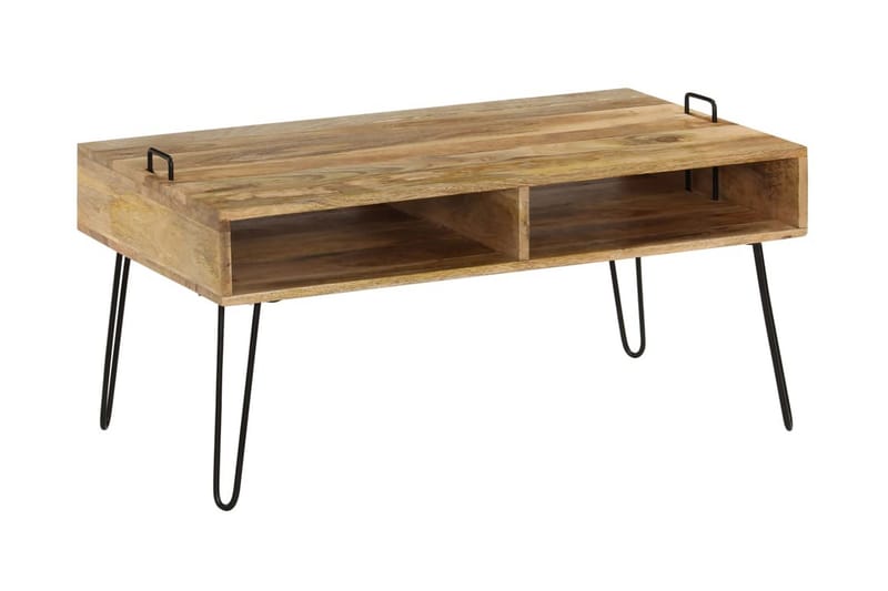 Sofabord I Massivt Mangotræ 100 X 60 X 45 Cm - Brun - Møbler - Borde - Sofabord