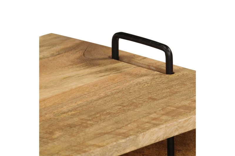 Sofabord I Massivt Mangotræ 100 X 60 X 45 Cm - Brun - Sofabord
