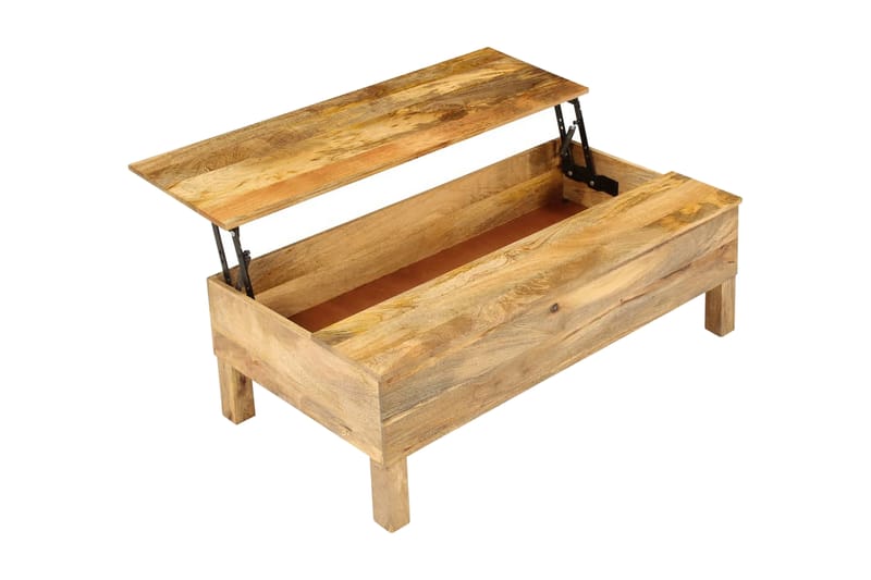 Sofabord I Massivt Mangotræ 110 X 55 X 35 Cm - Brun - Møbler - Borde - Sofabord