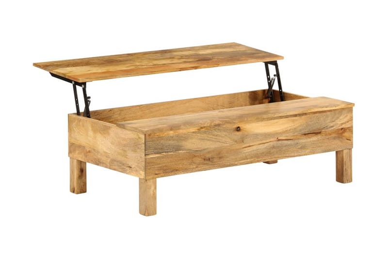Sofabord I Massivt Mangotræ 110 X 55 X 35 Cm - Brun - Møbler - Borde - Sofabord
