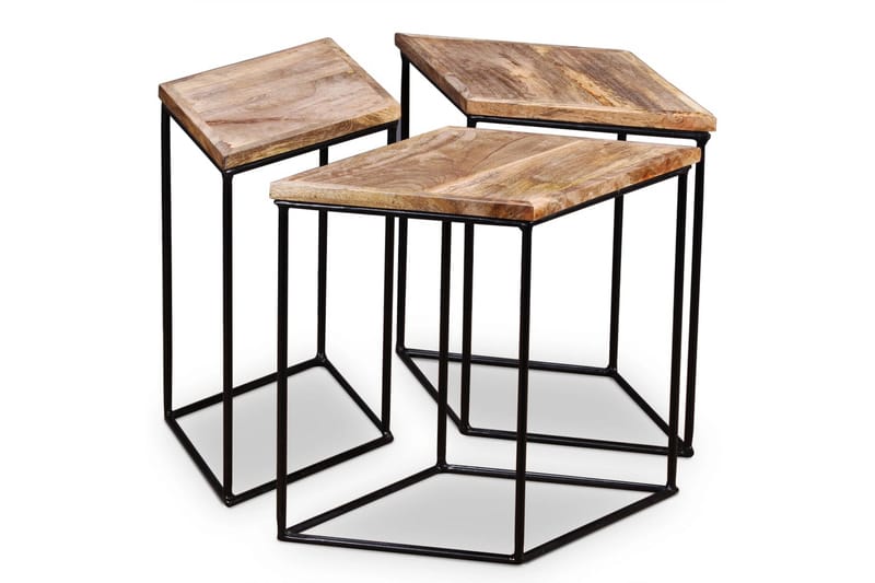 Sofabord I Massivt Mangotræ 48 X 48 X 40 Cm - Brun - Møbler - Borde - Sofabord