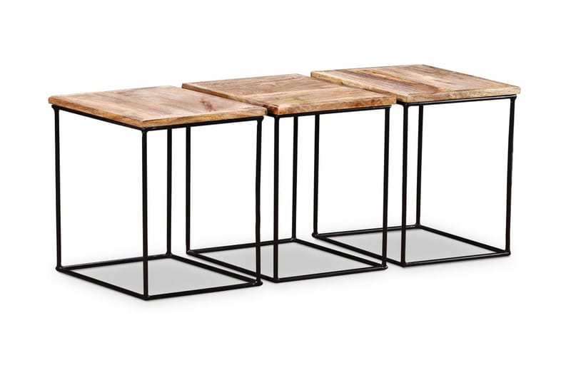 Sofabord I Massivt Mangotræ 48 X 48 X 40 Cm - Brun - Møbler - Borde - Sofabord
