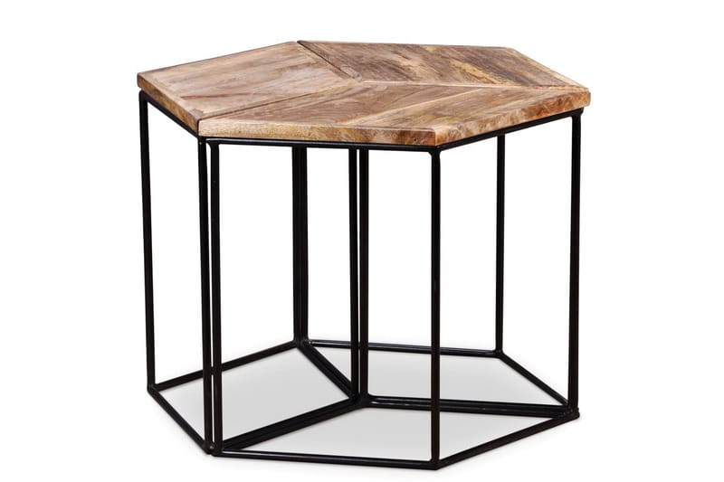 Sofabord I Massivt Mangotræ 48 X 48 X 40 Cm - Brun - Møbler - Borde - Sofabord