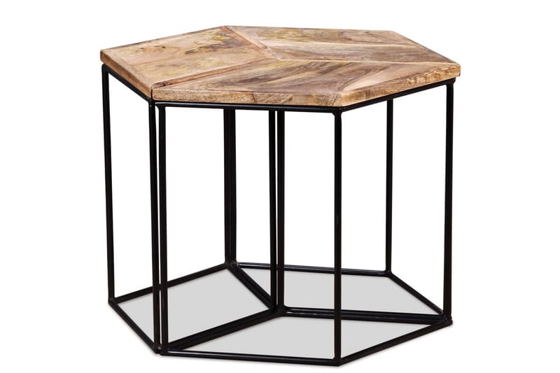 Sofabord I Massivt Mangotræ 48 X 48 X 40 Cm - Brun - Møbler - Borde - Sofabord