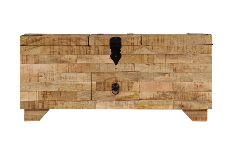 Sofabord I Massivt Mangotræ 80 X 40 X 35 Cm - Brun - Møbler - Borde - Sofabord