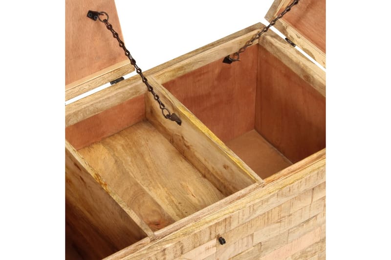 Sofabord I Massivt Mangotræ 80 X 40 X 35 Cm - Brun - Møbler - Borde - Sofabord