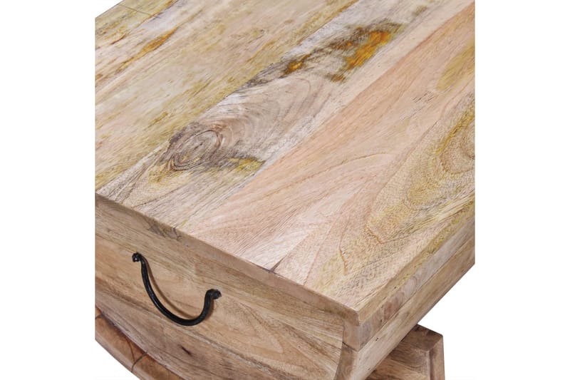 Sofabord I Massivt Mangotræ 88 X 50 X 40 Cm - Brun - Møbler - Borde - Sofabord
