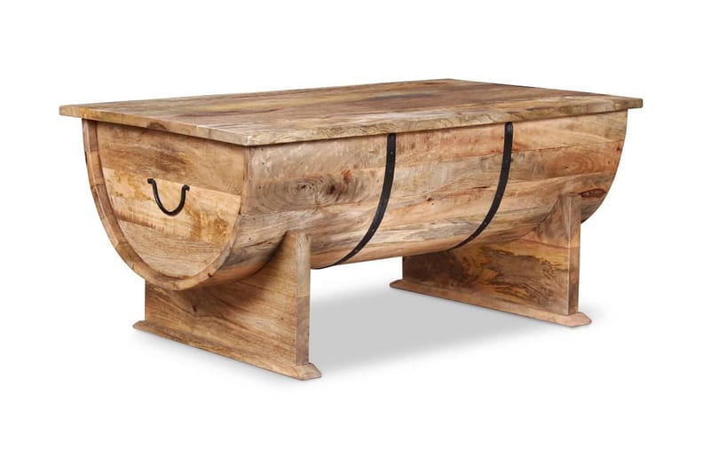 Sofabord I Massivt Mangotræ 88 X 50 X 40 Cm - Brun - Møbler - Borde - Sofabord
