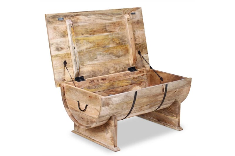 Sofabord I Massivt Mangotræ 88 X 50 X 40 Cm - Brun - Møbler - Borde - Sofabord