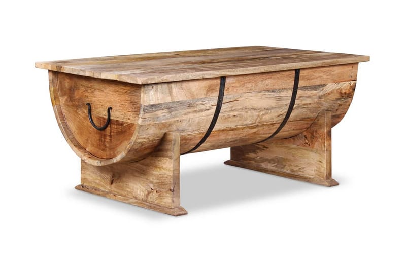 Sofabord I Massivt Mangotræ 88 X 50 X 40 Cm - Brun - Møbler - Borde - Sofabord