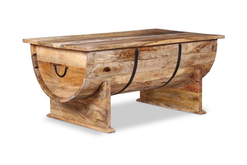 Sofabord I Massivt Mangotræ 88 X 50 X 40 Cm - Brun - Møbler - Borde - Sofabord