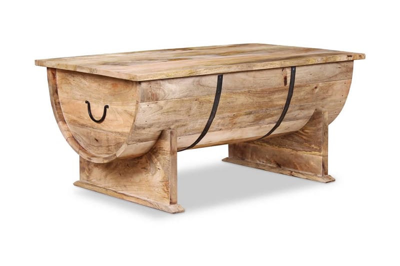 Sofabord I Massivt Mangotræ 88 X 50 X 40 Cm - Brun - Møbler - Borde - Sofabord