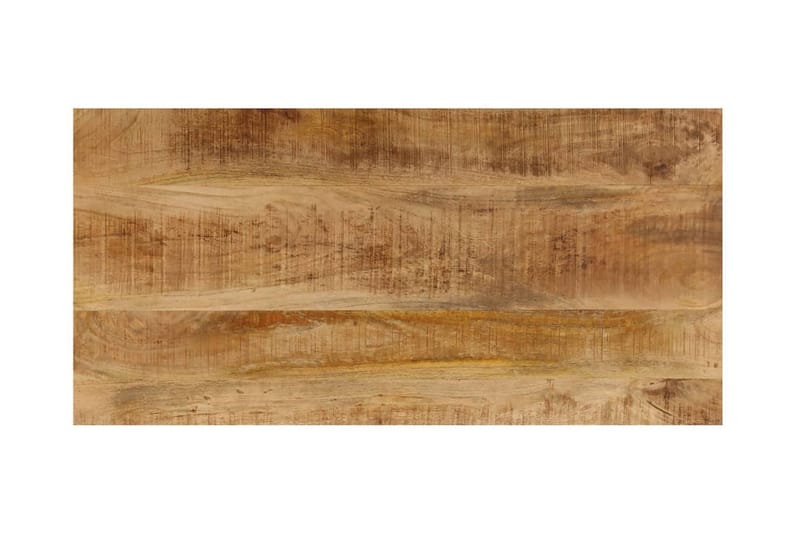 Sofabord I Massivt Mangotræ Og Stål 110 X 50 X 35 Cm - Brun - Møbler - Borde - Sofabord