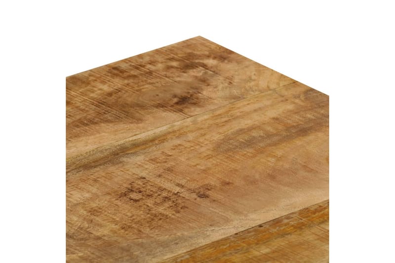 Sofabord I Massivt Mangotræ Og Stål 110 X 50 X 35 Cm - Brun - Møbler - Borde - Sofabord