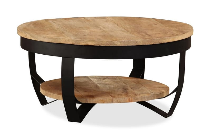 Sofabord I Massivt Ru Mangotræ 65 X 32 Cm - Brun - Møbler - Borde - Sofabord