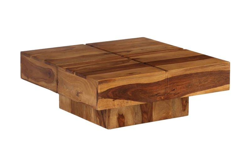 Sofabord I Massivt Sheeshamtræ 80 X 80 X 30 Cm - Brun - Møbler - Borde - Sofabord