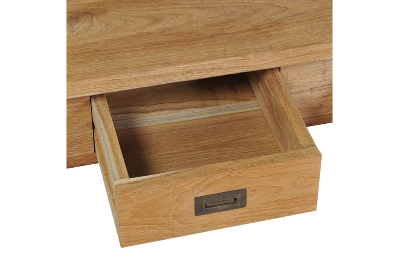 Sofabord I Massivt Teaktræ 100 X 60 X 35 Cm - Brun - Møbler - Borde - Sofabord