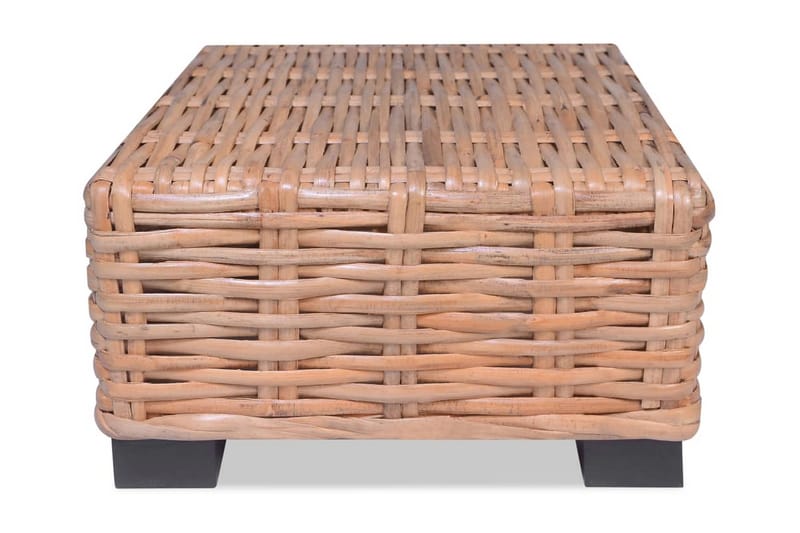 Sofabord I Naturrattan 45 X 45 X 30 Cm - Brun - Møbler - Borde - Sofabord
