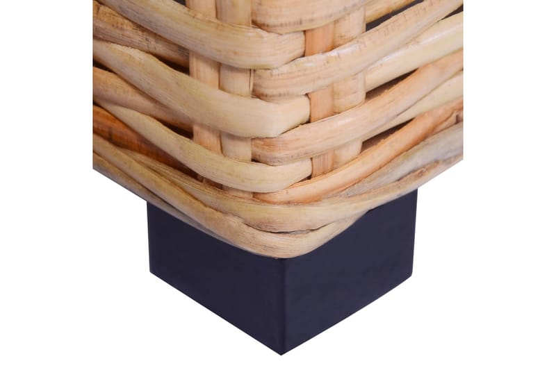 Sofabord I Naturrattan 45 X 45 X 30 Cm - Brun - Møbler - Borde - Sofabord
