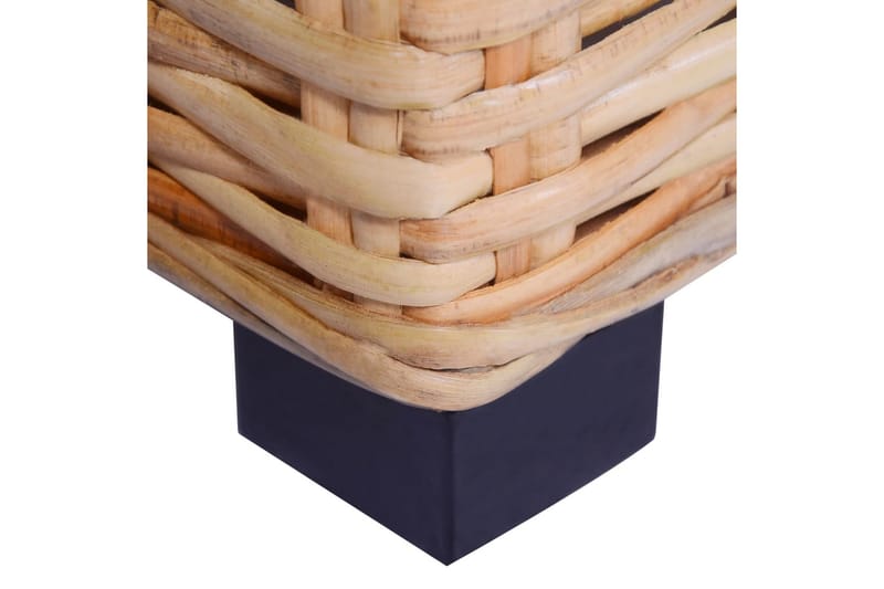 Sofabord I Naturrattan 45 X 45 X 30 Cm - Brun - Sofabord