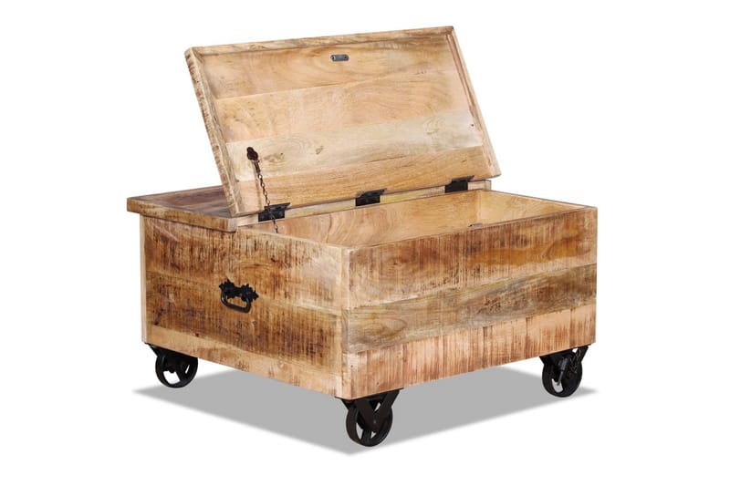 Sofabord I Ru Mangotræ 70 X 70 X 40 Cm - Brun - Møbler - Borde - Sofabord
