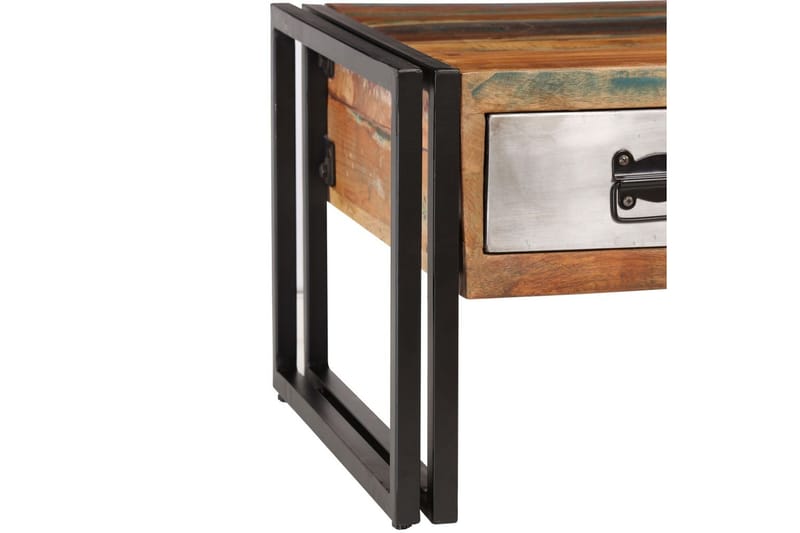 Sofabord m 3 Skuffer Genanvendt 100 X 50 X 35 Cm - Brun - Møbler - Borde - Sofabord