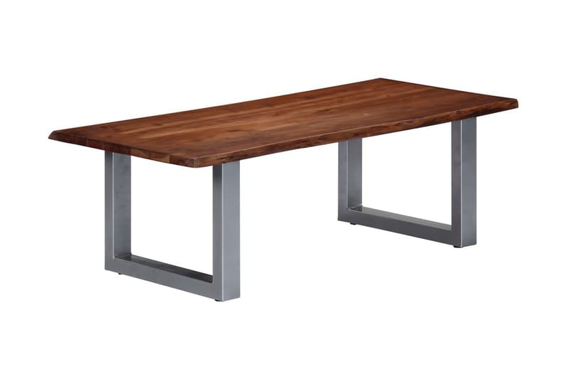 Sofabord M. Levende Kanter Akacie 115 X 60 X 40 Cm - Brun - Møbler - Borde - Sofabord