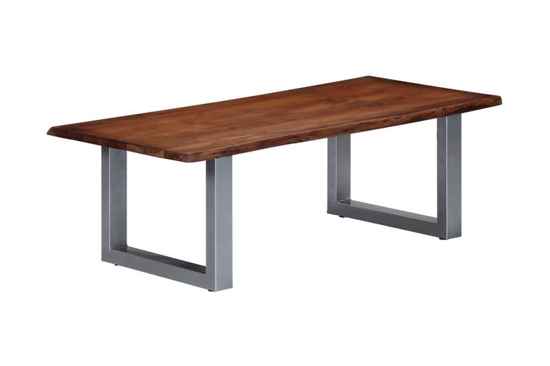 Sofabord M. Levende Kanter Akacie 115 X 60 X 40 Cm - Brun - Møbler - Borde - Sofabord