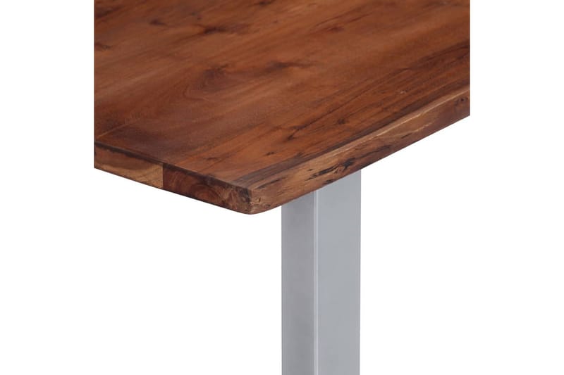 Sofabord M. Levende Kanter Akacie 115 X 60 X 40 Cm - Brun - Møbler - Borde - Sofabord