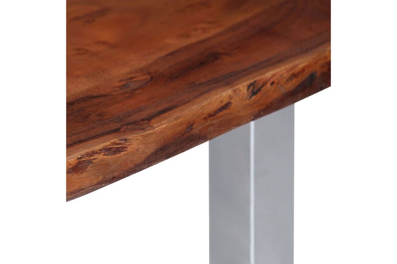 Sofabord M. Levende Kanter Akacie 115 X 60 X 40 Cm - Brun - Møbler - Borde - Sofabord