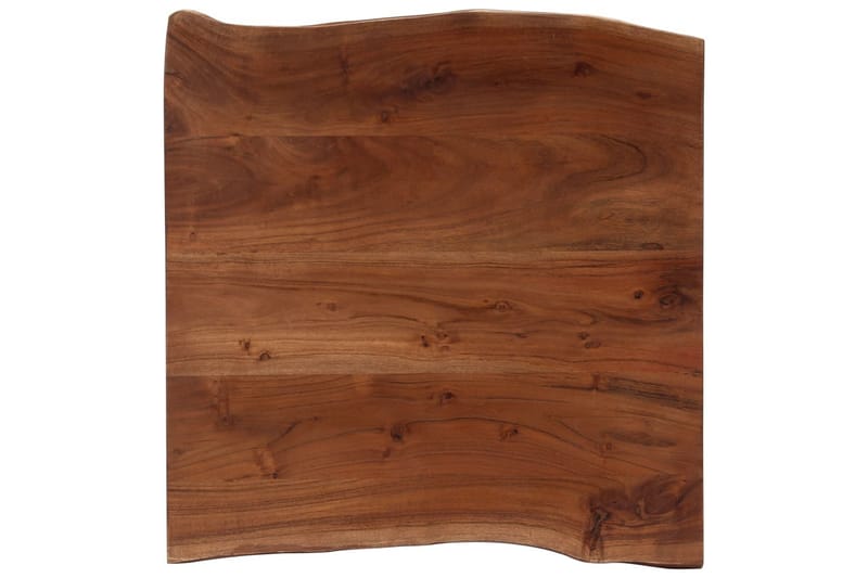 Sofabord M. Levende Kanter Massivt Akacietræ 60 X 60 X 40 Cm - Brun - Møbler - Borde - Sofabord