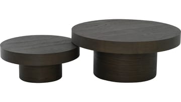 Sofabord Malvik 41 cm / Ø98 cm - Brunlakeret eg - Møbler - Borde - Sofabord