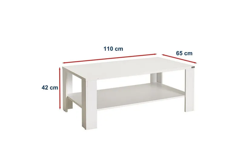 Sofabord Sofabord Masao Vit - Møbler - Borde - Sofabord