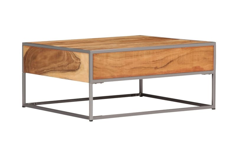 Sofabord Masivt Akacietræ 75 X 75 X 35 Cm - Brun - Møbler - Borde - Sofabord