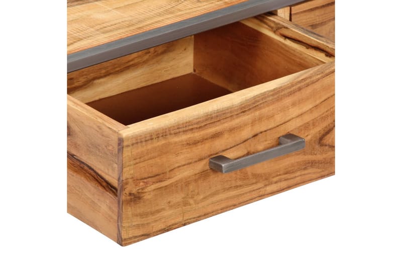 Sofabord Masivt Akacietræ 75 X 75 X 35 Cm - Brun - Møbler - Borde - Sofabord