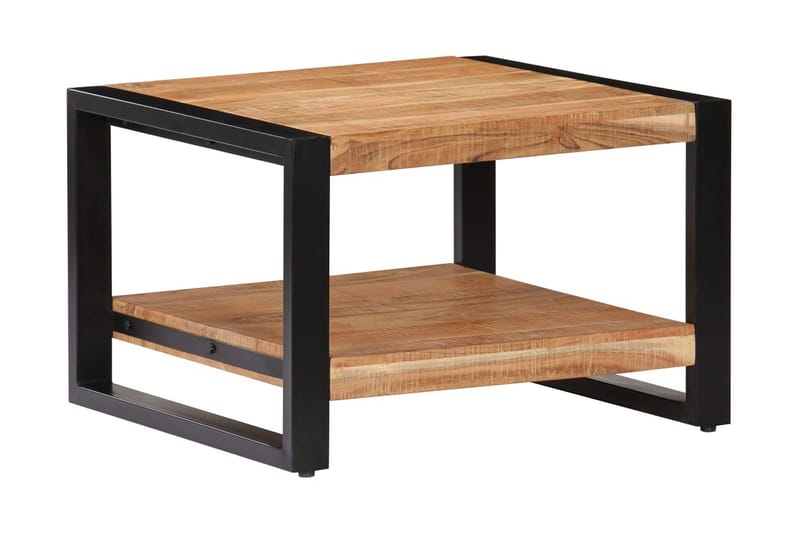 Sofabord Massivt Akacietræ 60 X 60 X 40 Cm - Brun - Møbler - Borde - Sofabord