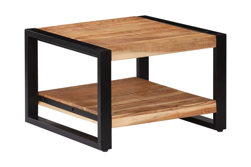 Sofabord Massivt Akacietræ 60 X 60 X 40 Cm - Brun - Møbler - Borde - Sofabord