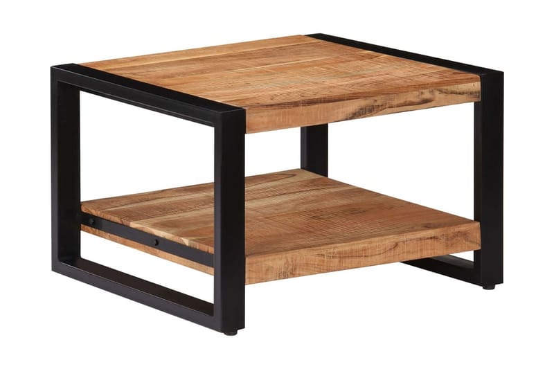 Sofabord Massivt Akacietræ 60 X 60 X 40 Cm - Brun - Møbler - Borde - Sofabord