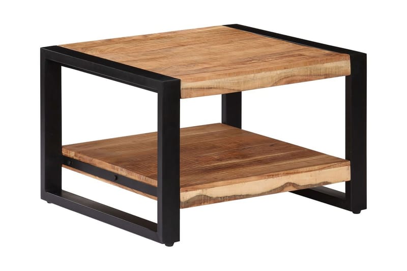 Sofabord Massivt Akacietræ 60 X 60 X 40 Cm - Brun - Møbler - Borde - Sofabord
