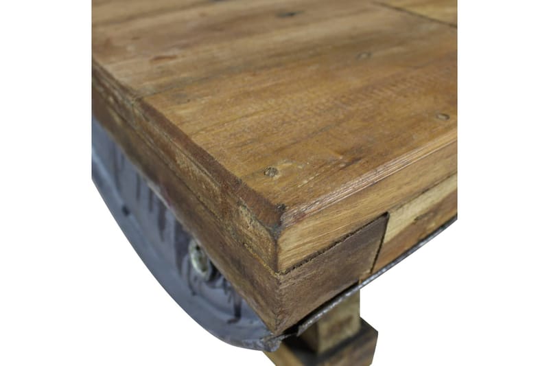 Sofabord Massivt Genbrugstræ 90 X 50 X 35 Cm - Brun - Møbler - Borde - Sofabord