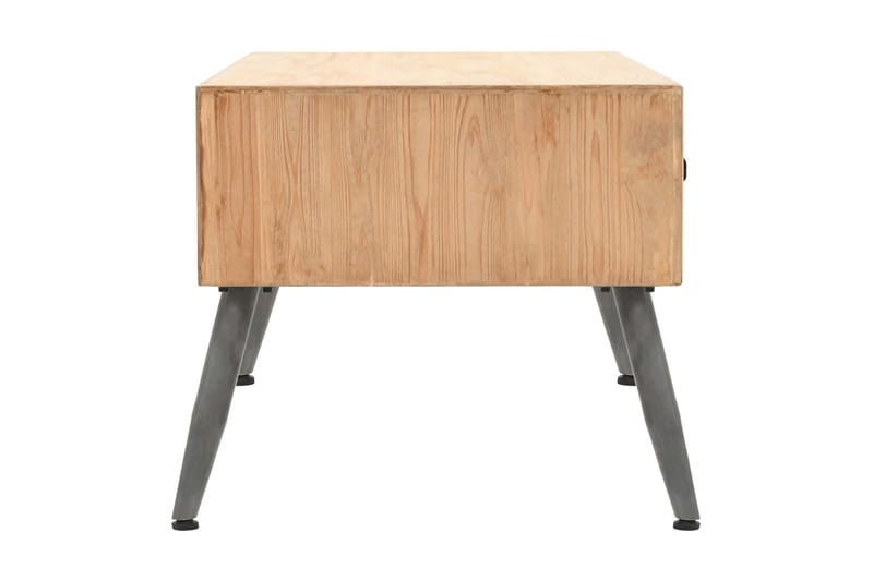 Sofabord Massivt Grantræ 115 X 55 X 50 Cm - Brun - Møbler - Borde - Sofabord