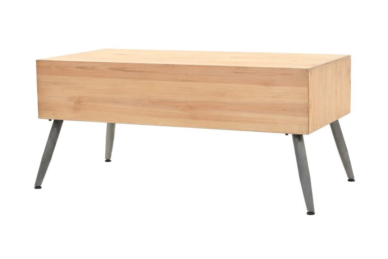 Sofabord Massivt Grantræ 115 X 55 X 50 Cm - Brun - Møbler - Borde - Sofabord
