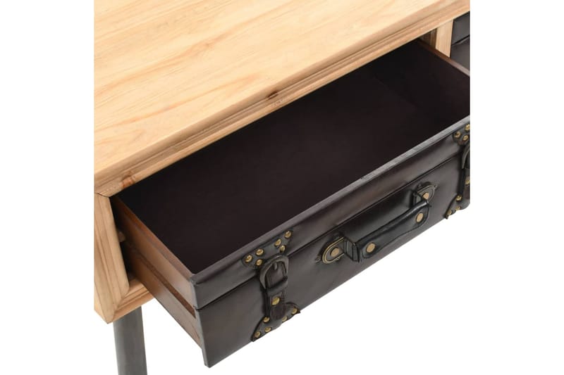 Sofabord Massivt Grantræ 115 X 55 X 50 Cm - Brun - Møbler - Borde - Sofabord