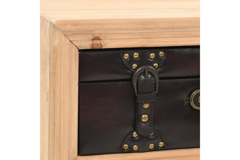 Sofabord Massivt Grantræ 115 X 55 X 50 Cm - Brun - Møbler - Borde - Sofabord