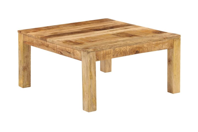 Sofabord Massivt Mangotræ 80 X 80 X 40 Cm - Brun - Møbler - Borde - Sofabord