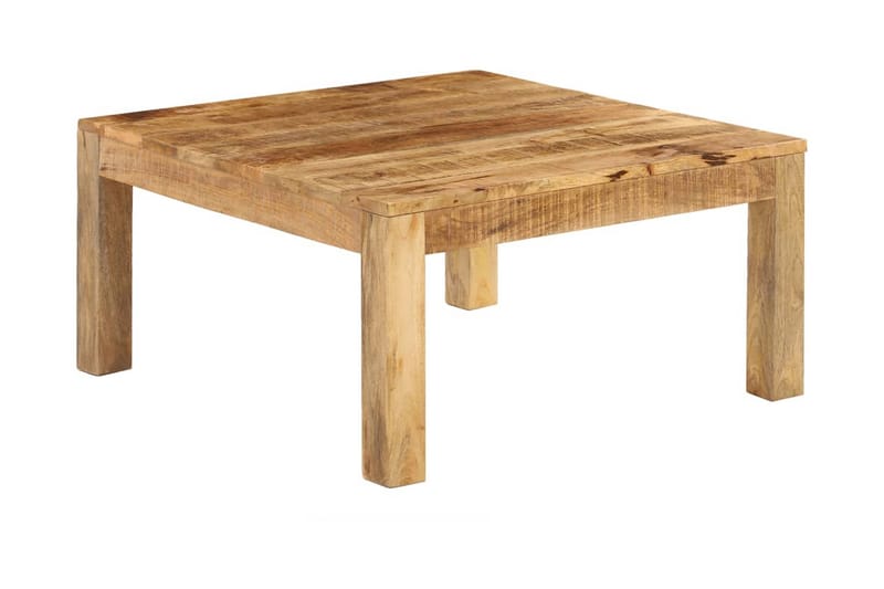 Sofabord Massivt Mangotræ 80 X 80 X 40 Cm - Brun - Møbler - Borde - Sofabord