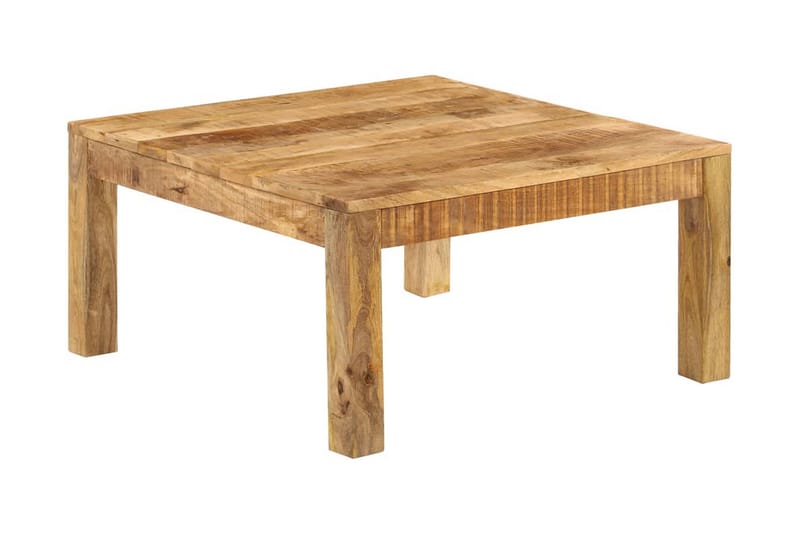 Sofabord Massivt Mangotræ 80 X 80 X 40 Cm - Brun - Møbler - Borde - Sofabord