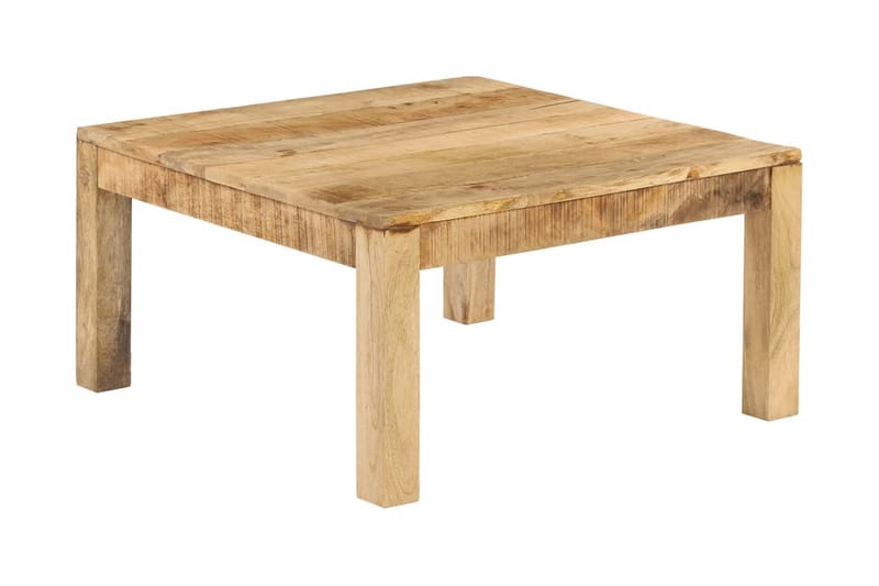 Sofabord Massivt Mangotræ 80 X 80 X 40 Cm - Brun - Møbler - Borde - Sofabord