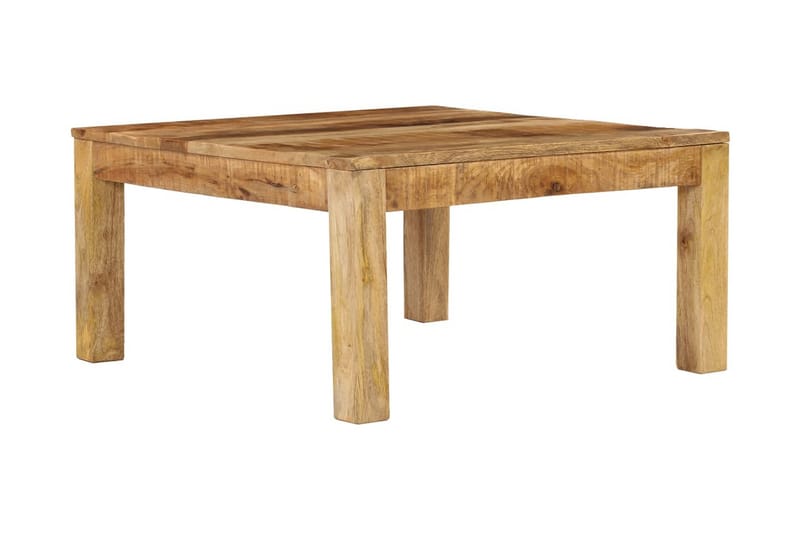 Sofabord Massivt Mangotræ 80 X 80 X 40 Cm - Brun - Møbler - Borde - Sofabord