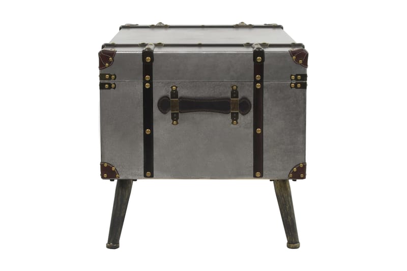 Sofabord Mdf Og Aluminium 102 X 51 X 47,5 Cm - Sølv - Møbler - Borde - Sofabord